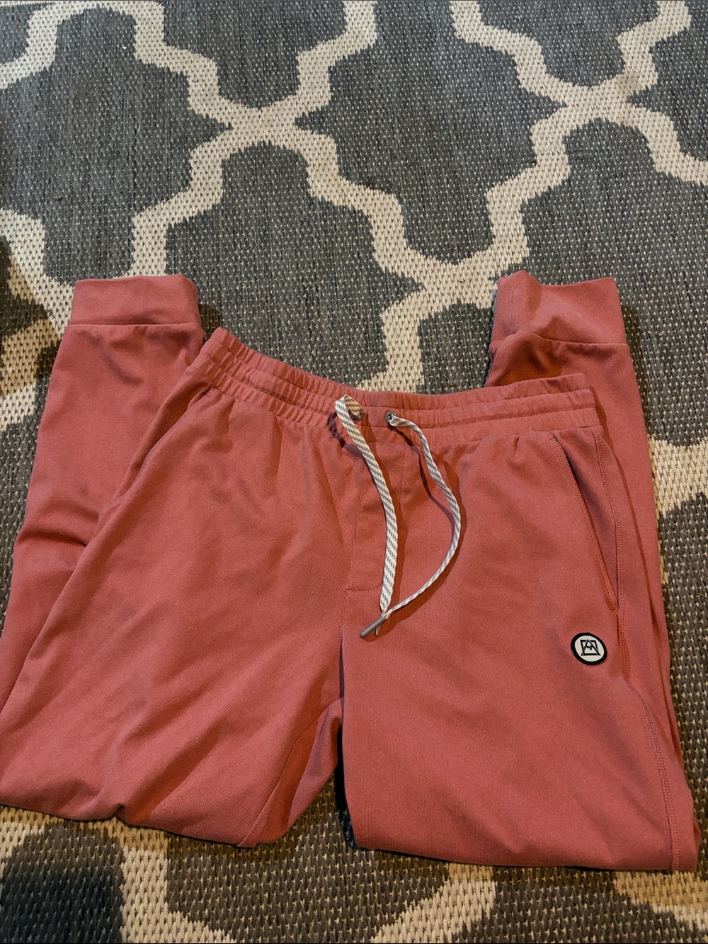 Avalanche Rust Jogger Sweatpants with Drawstring